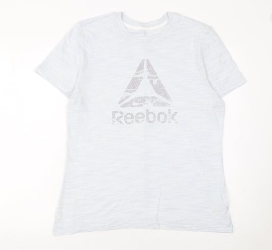 Mens UK Size XL Reebok White  T-Shirt