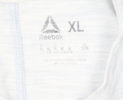 Mens UK Size XL Reebok White  T-Shirt