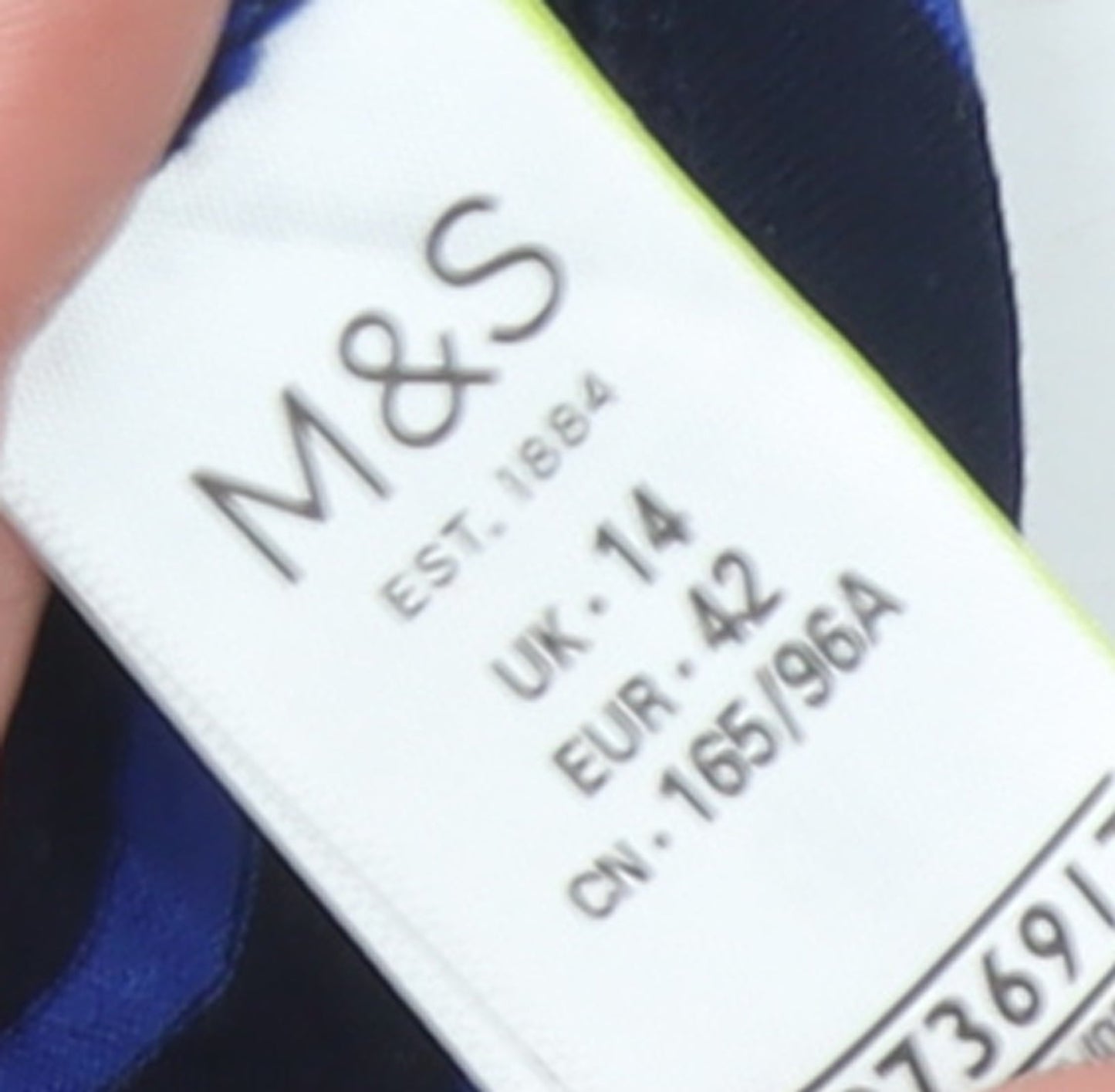 Marks and Spencer Women’s Blue Striped Long Sleeve Après Ski T-Shirt Size 14