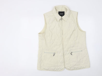 Womens UK Size 16 Godske Ivory Quilted Coat