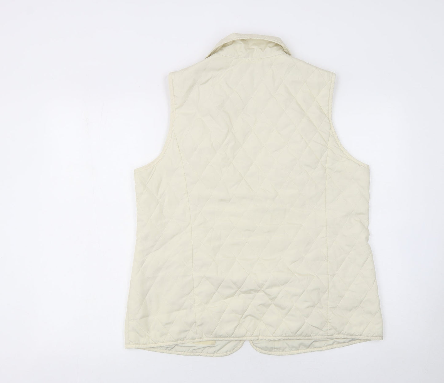 Womens UK Size 16 Godske Ivory Quilted Coat