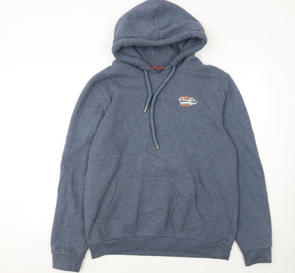 Mens UK Size 2XL Paraffin Blue Pullover Hoodie