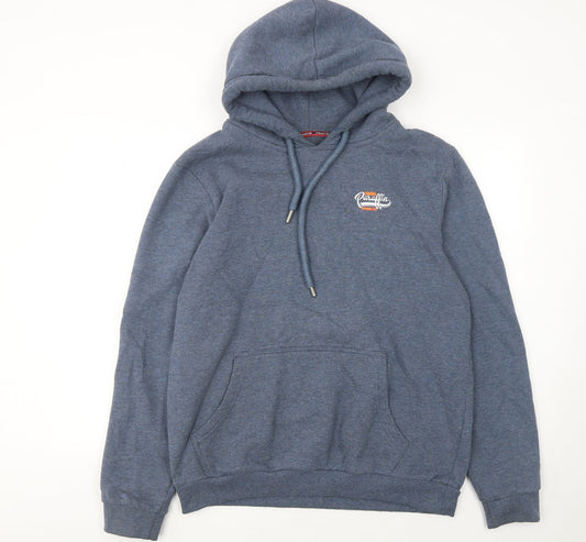 Mens UK Size 2XL Paraffin Blue Pullover Hoodie