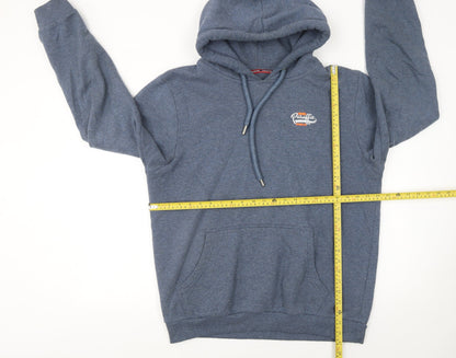 Mens UK Size 2XL Paraffin Blue Pullover Hoodie