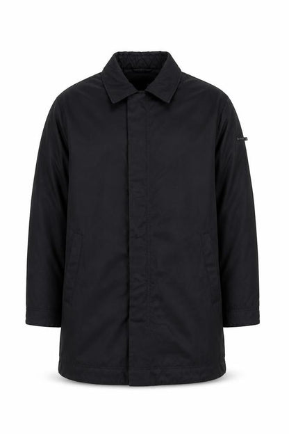 Mens UK Size L Duck and Cover Black Overcoat