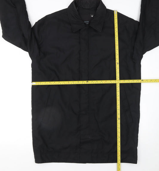 Mens UK Size L Duck and Cover Black Overcoat