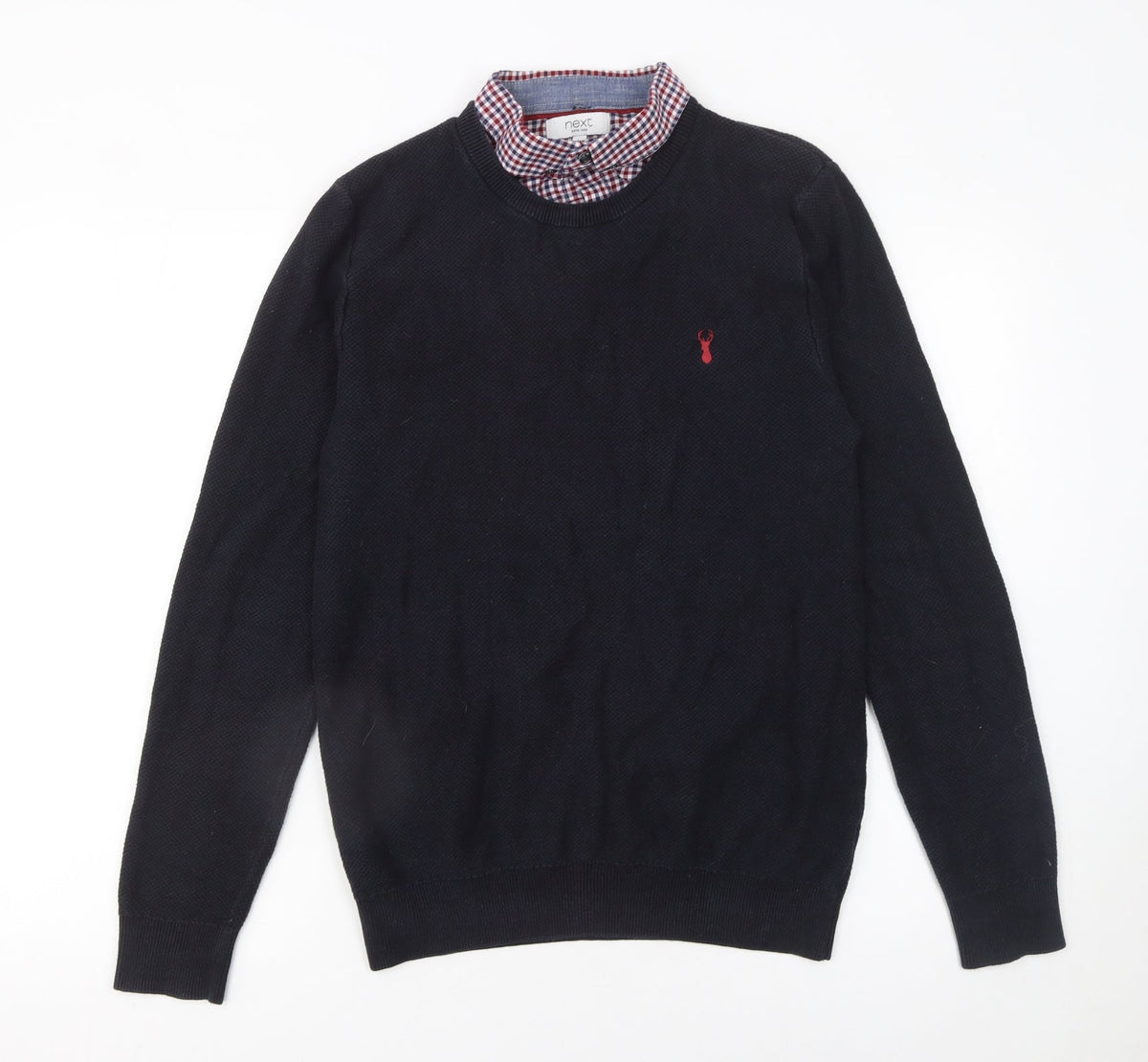 Mens UK Size M NEXT Black Pullover Jumper