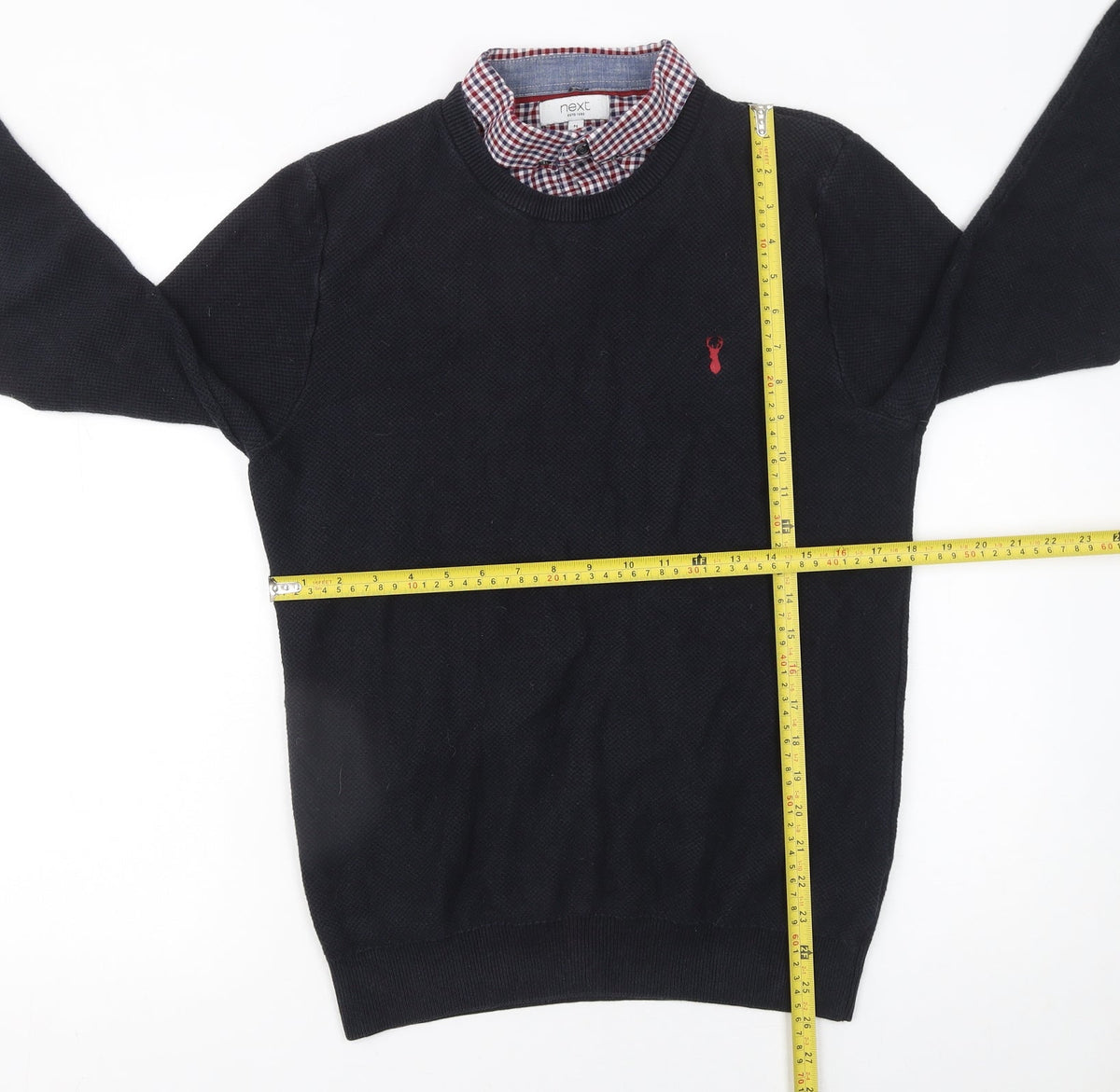 Mens UK Size M NEXT Black Pullover Jumper