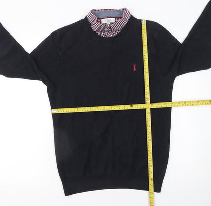 Mens UK Size M NEXT Black Pullover Jumper