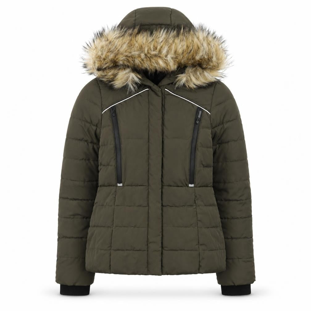 Womens UK Size S Superdry Green Puffer Jacket
