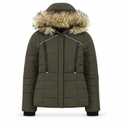 Womens UK Size S Superdry Green Puffer Jacket