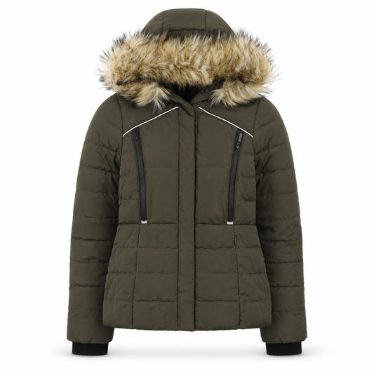 Womens UK Size S Superdry Green Puffer Jacket