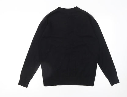 Womens UK Size S Marks and Spencer Black Pullover Jumper