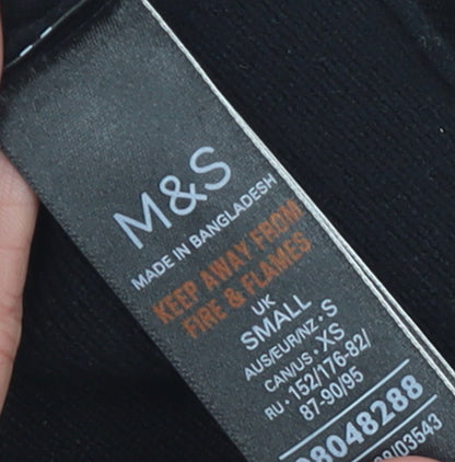 Womens UK Size S Marks and Spencer Black Pullover Jumper