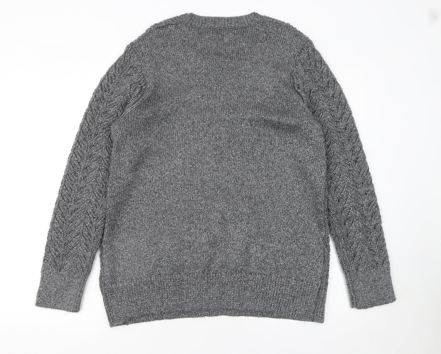 Womens UK Size 16 Cortefiel Grey Pullover Jumper
