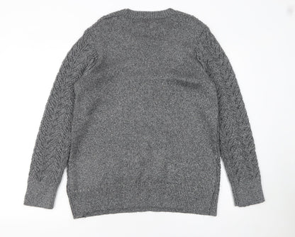 Womens UK Size 16 Cortefiel Grey Pullover Jumper