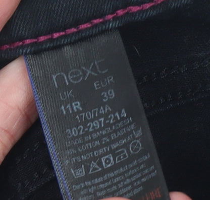 Womens UK Size 11 Slim NEXT Slim Fit Skinny Black Jeans