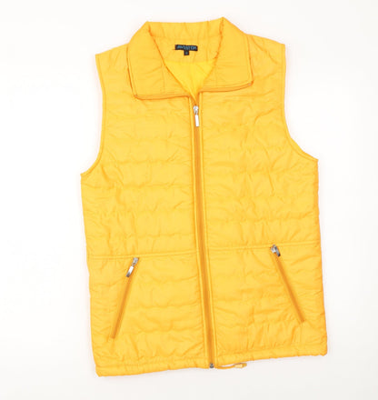 Womens UK Size S Aviator London Yellow Puffer Jacket