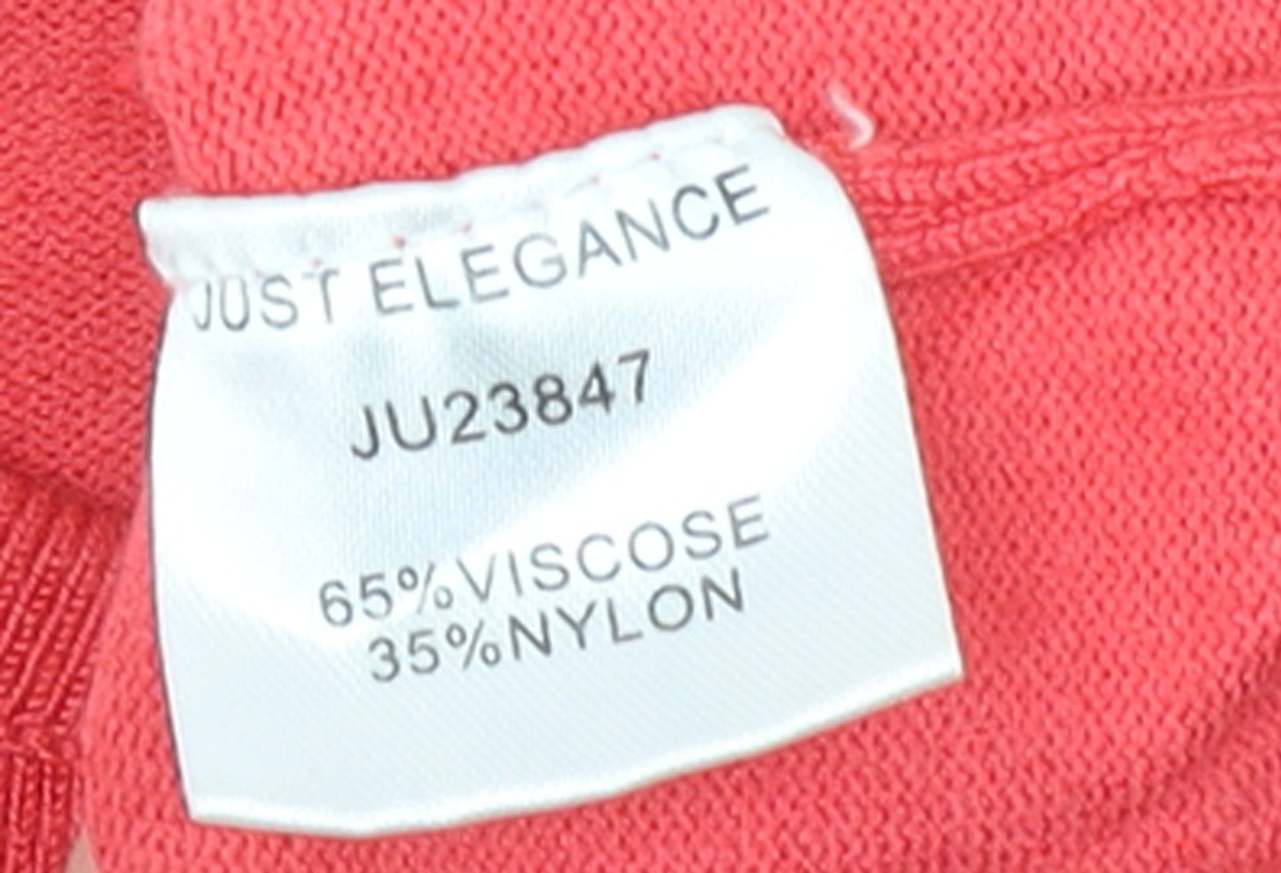 Womens UK Size S Just Elegance Red Pullover Jumper