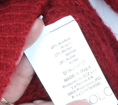 Womens UK Size S Vicolo Red Pullover Jumper