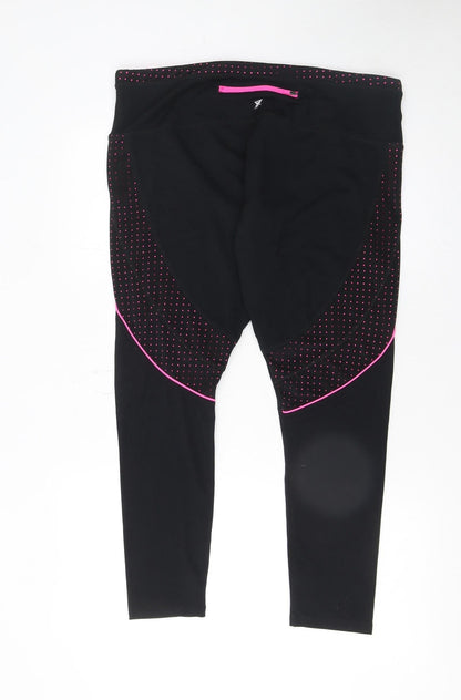 Womens UK Size L Workout Slim Fit Leggings Black Leggings