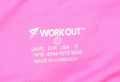 Womens UK Size L Workout Slim Fit Leggings Black Leggings