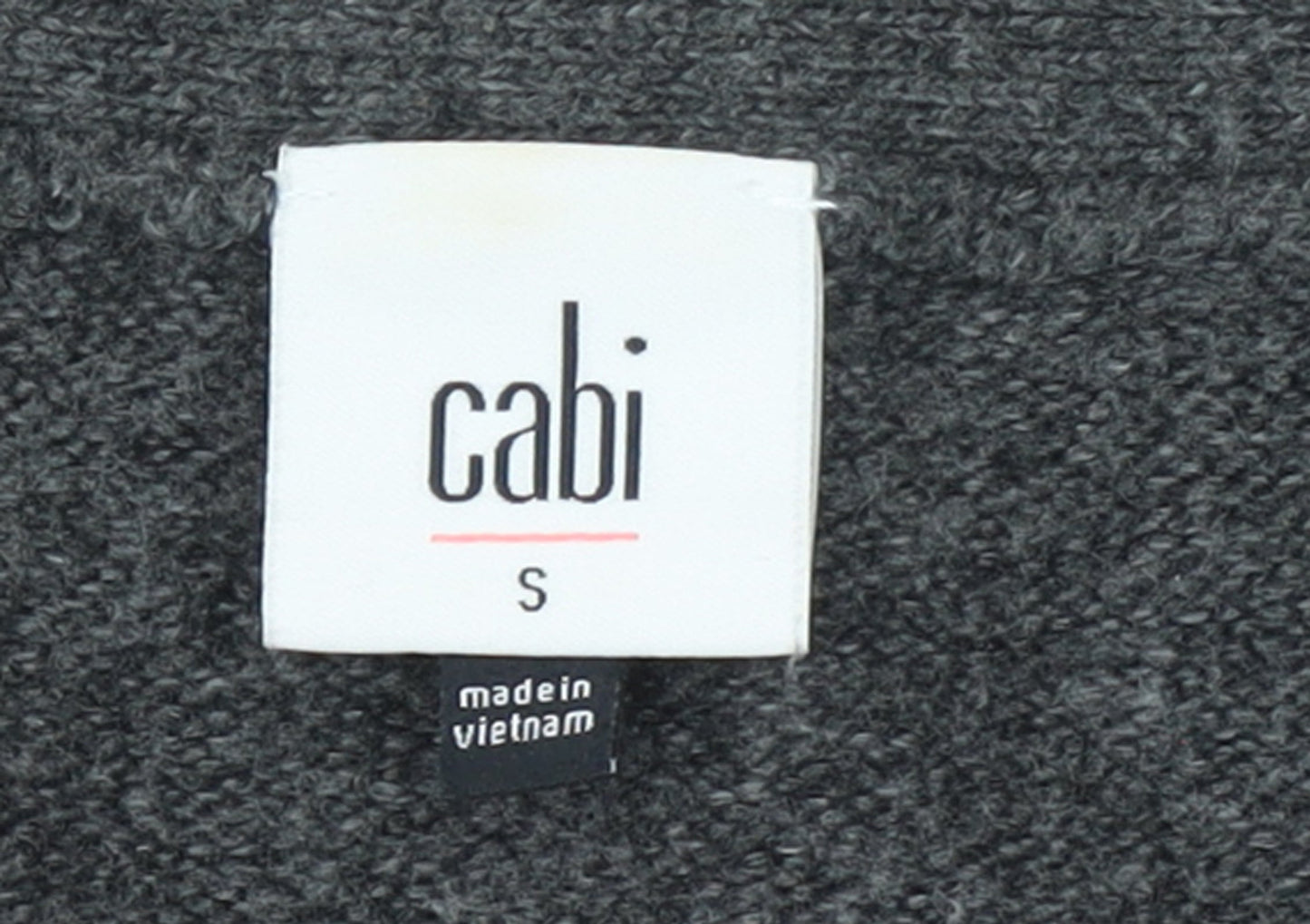 Womens UK Size S CAbi Grey Cardigan Jumper