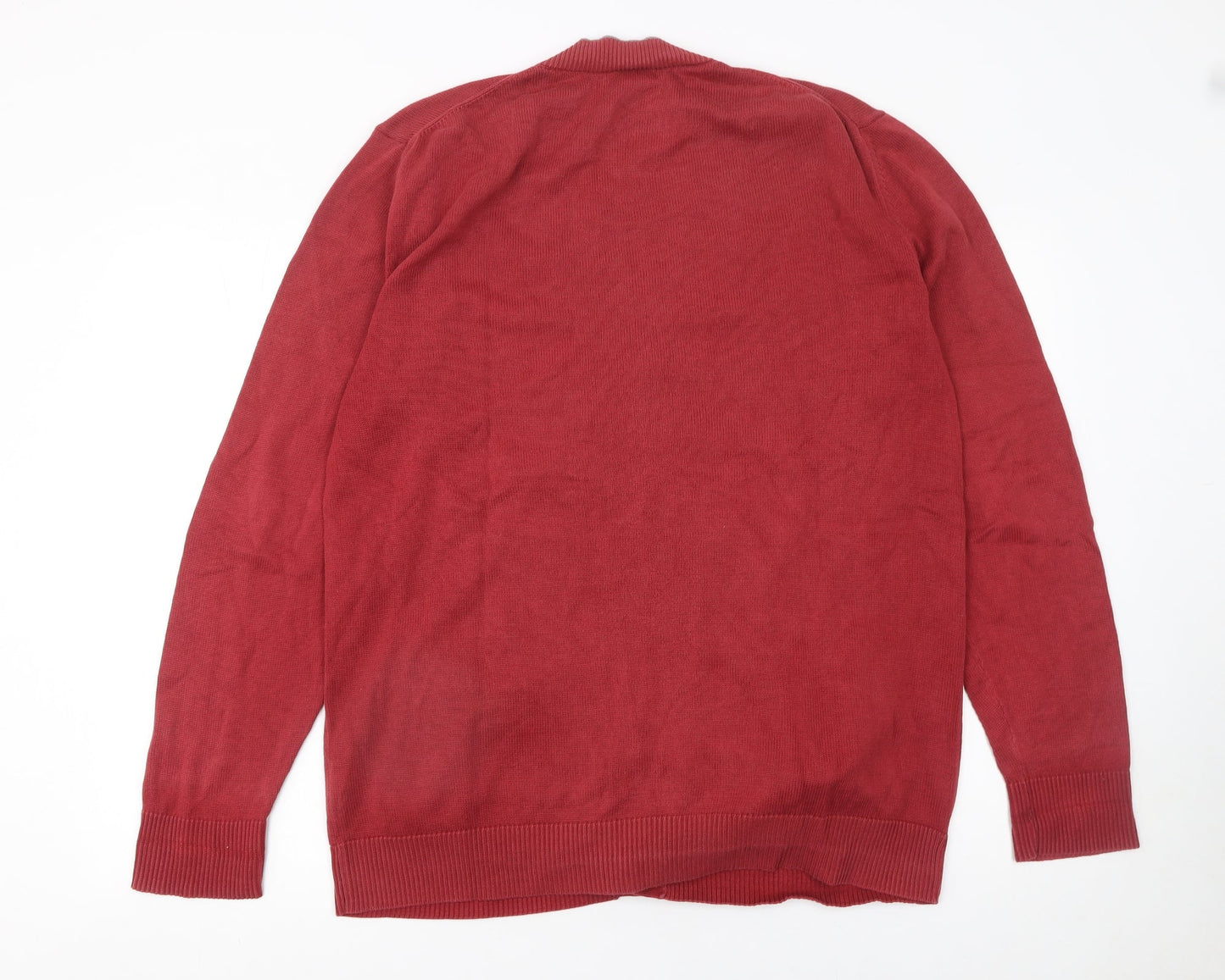 Mens UK Size XL Gap Red Cardigan Jumper