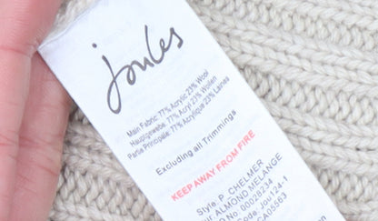 Womens UK Size M Joules Beige Cardigan Jumper