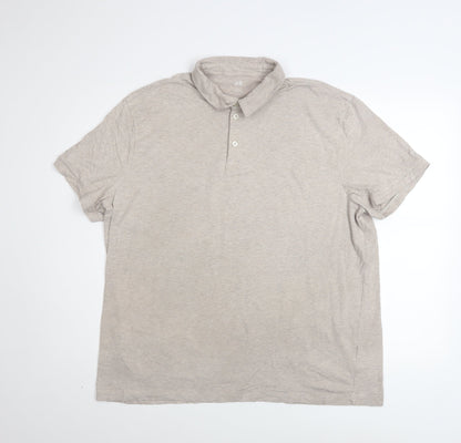 Mens UK Size 2XL H&M Cotton Blend Polo Shirt