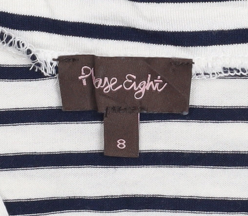 Womens UK Size 8 Phase Eight Multicoloured Basic T-Shirt