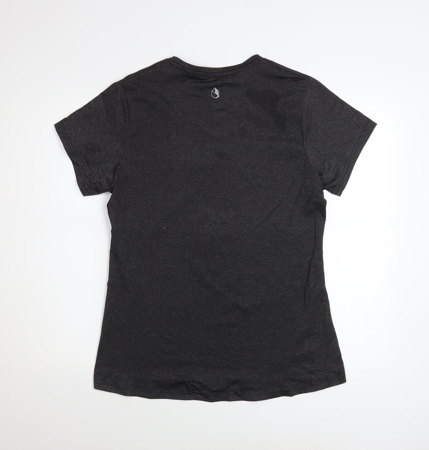Womens UK Size L Cuzone Black Gym & Training Running & Jogging Yoga T-Shirt