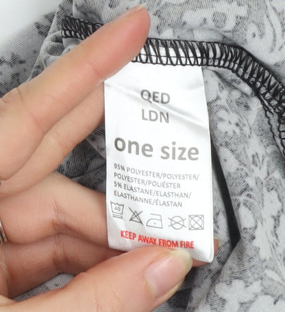 Womens UK Size One Size QED London Black Tunic Blouse