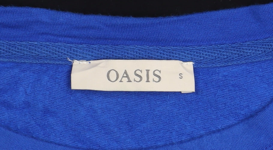 Womens UK Size S Oasis Multicoloured Basic T-Shirt