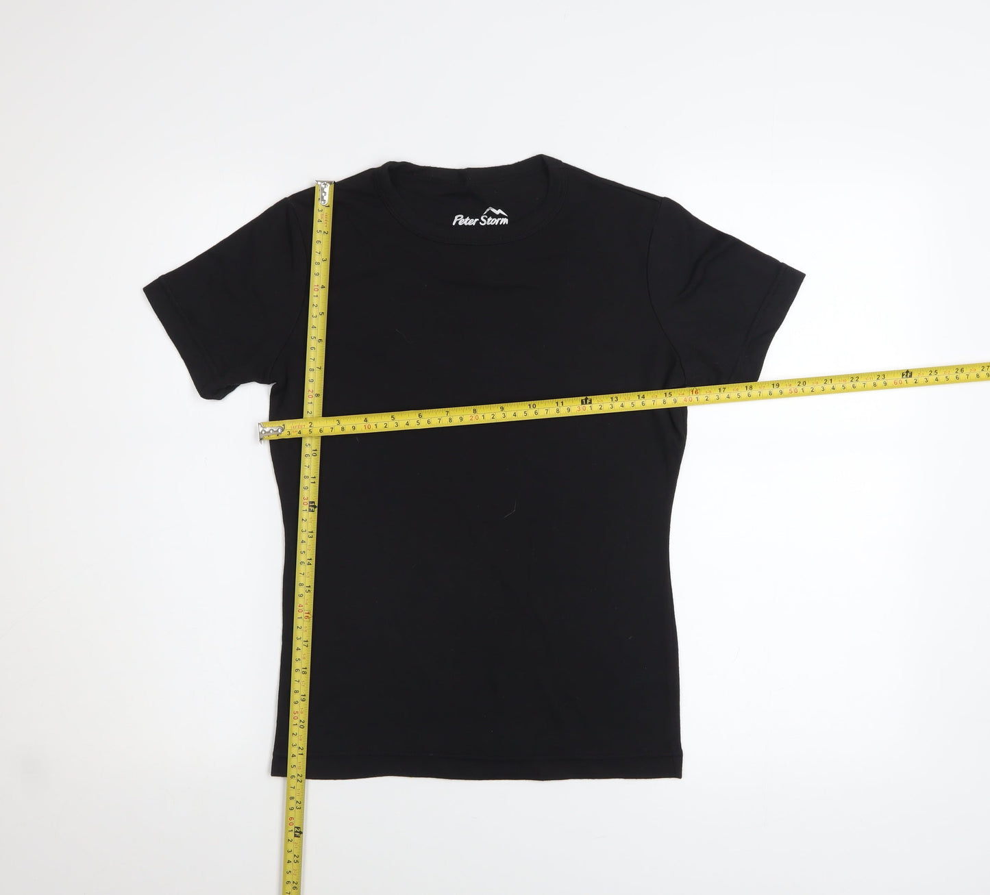 Womens UK Size 12 Peter Storm Black Basic T-Shirt