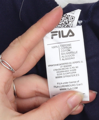 Mens UK Size M FILA Blue  T-Shirt