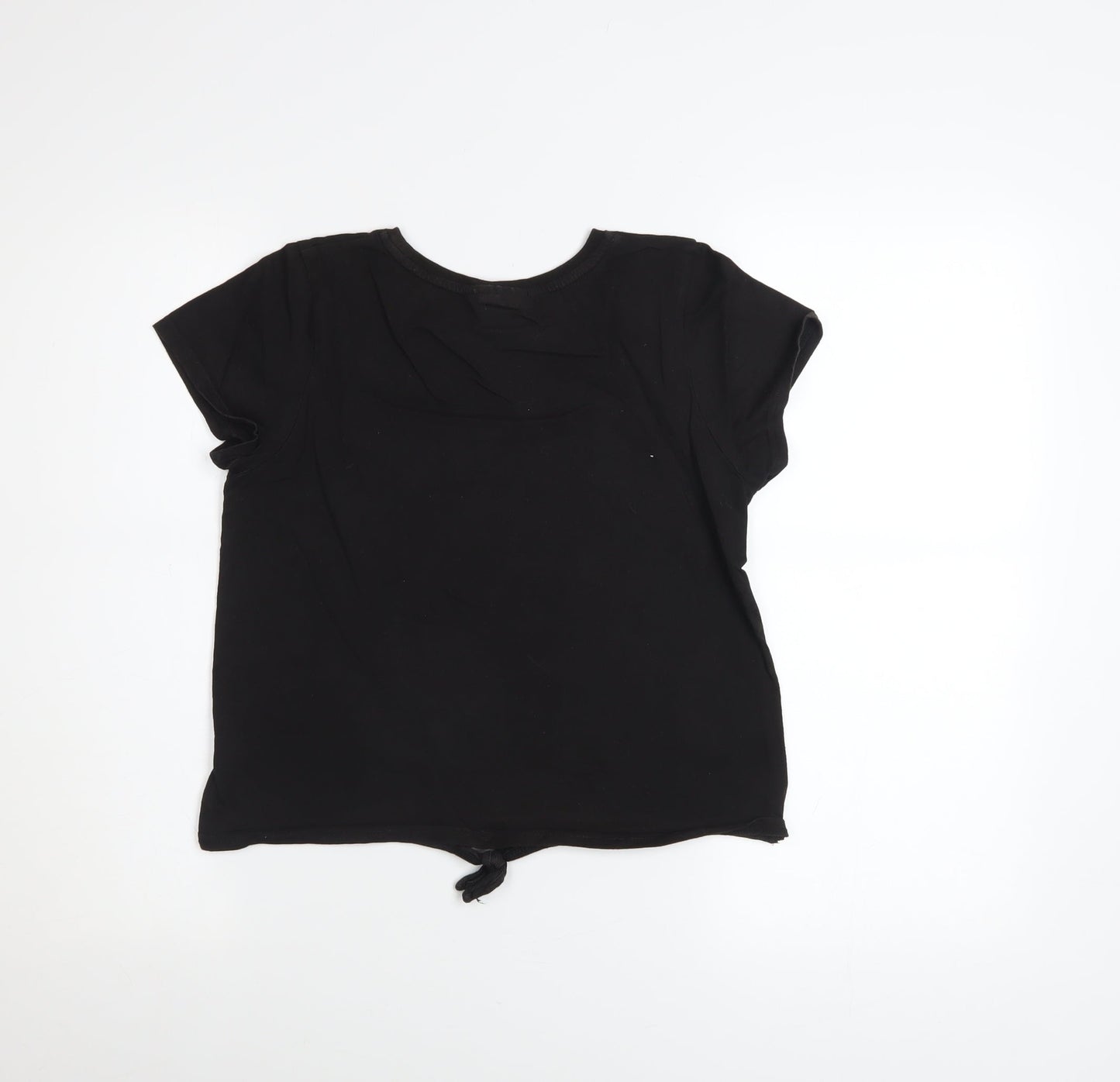 Girls UK Size 13-14 Years Barbie Black Basic T-Shirt