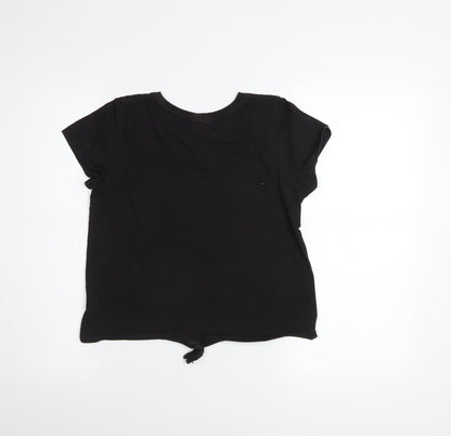 Girls UK Size 13-14 Years Barbie Black Basic T-Shirt
