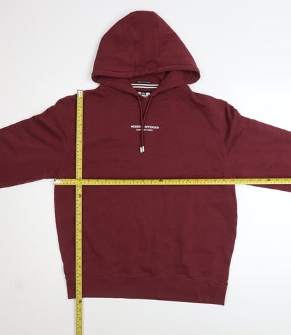 Mens UK Size M Weekend Offender Red Pullover Hoodie