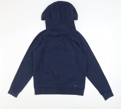 Mens UK Size S Napapijri Blue Pullover Hoodie