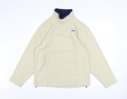 Umbro Boys Beige Fleece Pullover Sweatshirt 14 Years High Neck Winter Top