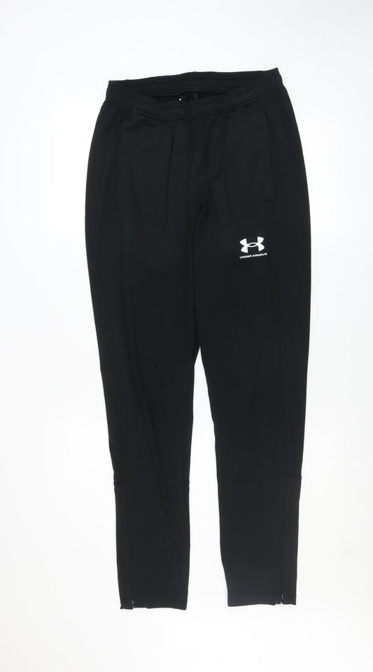 Mens UK Size M Under armour Slim Fit Jogger Black Trousers