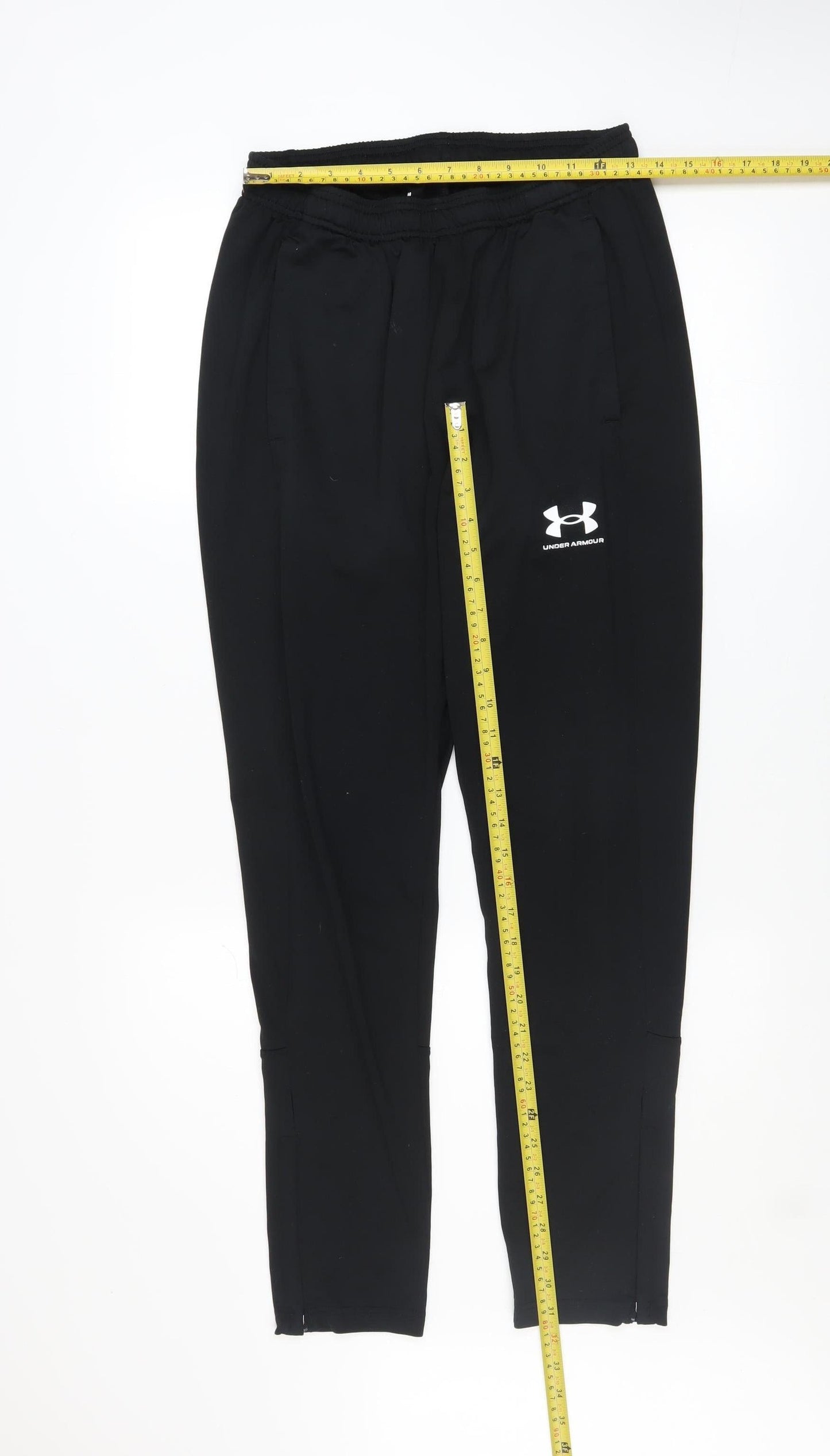 Mens UK Size M Under armour Slim Fit Jogger Black Trousers