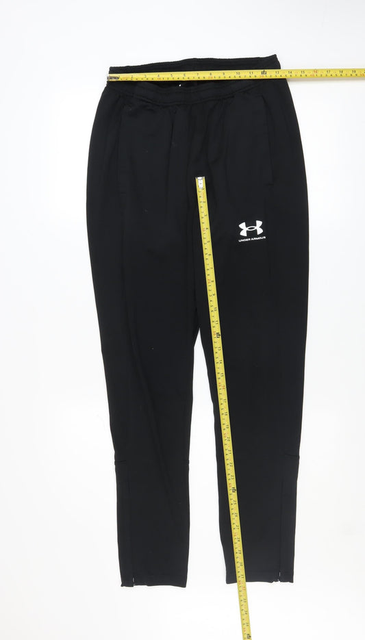 Mens UK Size M Under armour Slim Fit Jogger Black Trousers