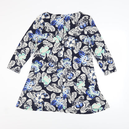 Womens UK Size 12 Marks and Spencer Blue Tunic Blouse