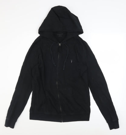 Mens UK Size M AllSaints Black Full Zip Hoodie