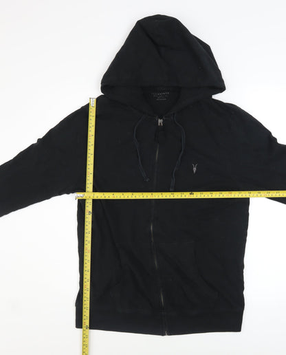 Mens UK Size M AllSaints Black Full Zip Hoodie