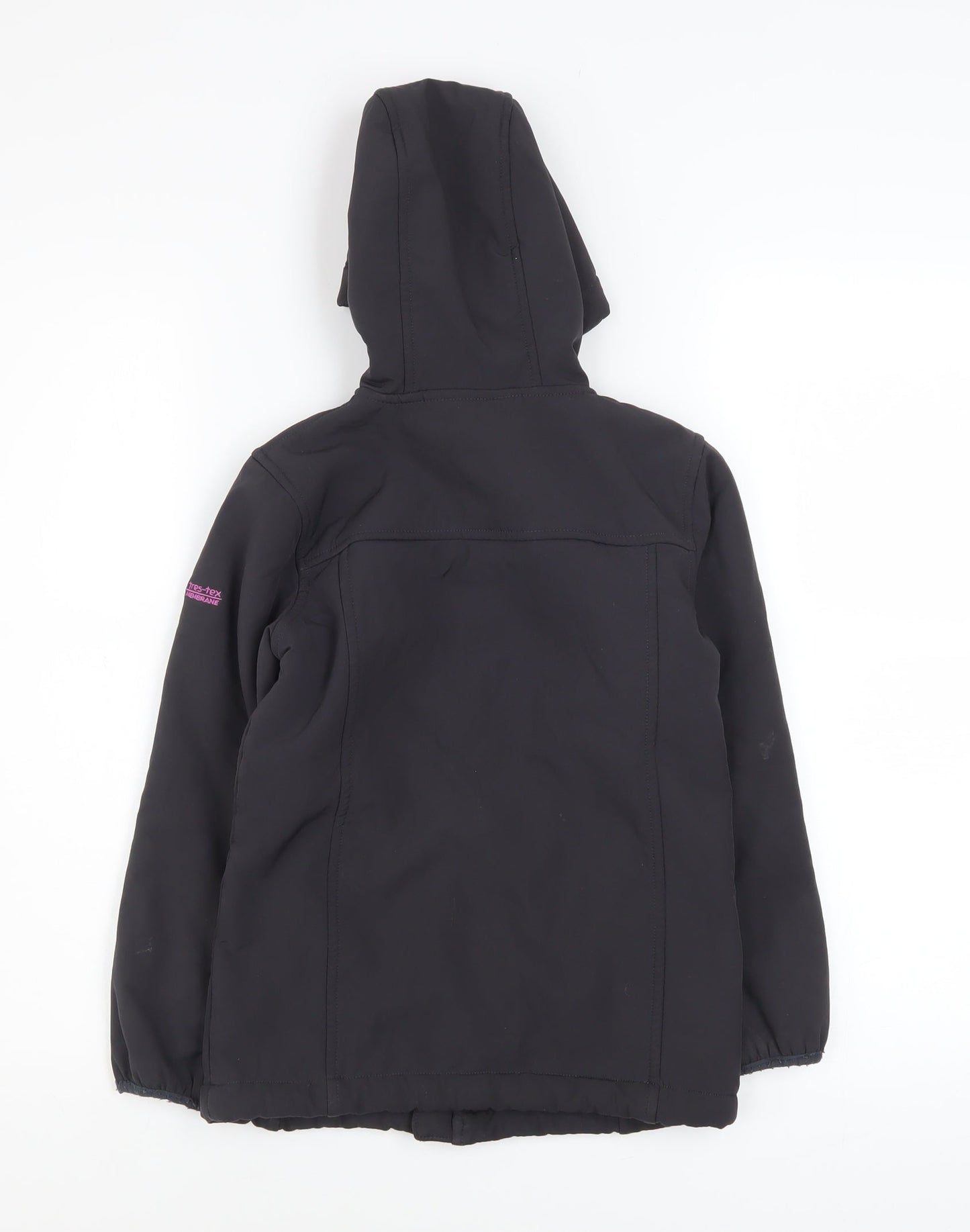 Girls UK Size 7-8 Years Trespass Black Soft Shell