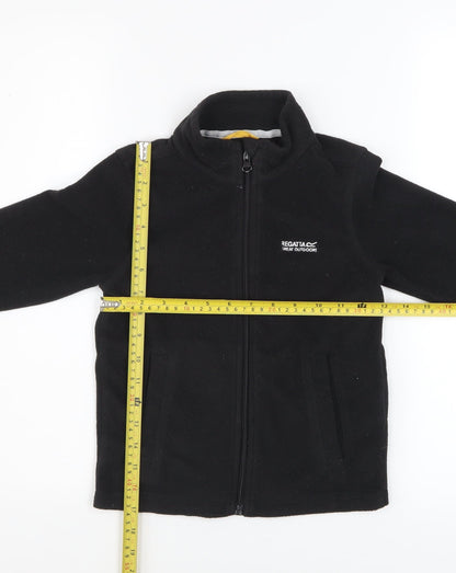 Girls UK Size 5-6 Years Regatta Black Basic Jacket