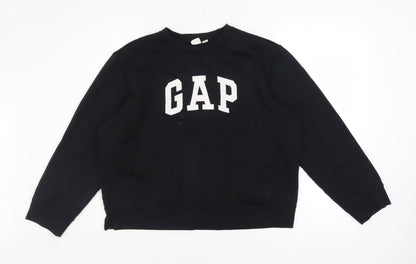 Womens UK Size XL Gap Black Pullover Sweatshirt